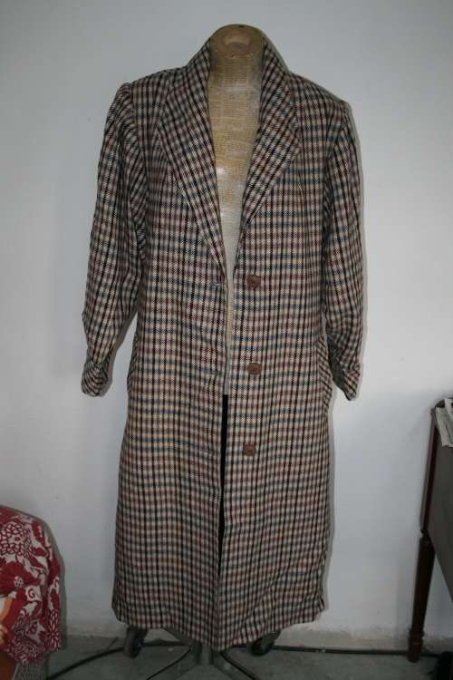 Vintage Plaid Coat Size:XL