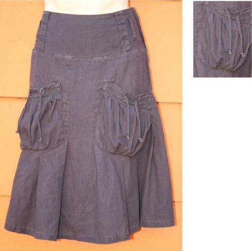 Blue Skirt with pockets size Small