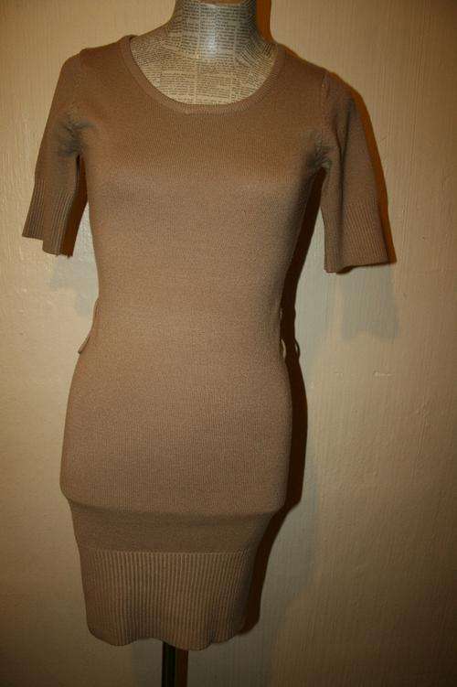 Beige Knitted Dress