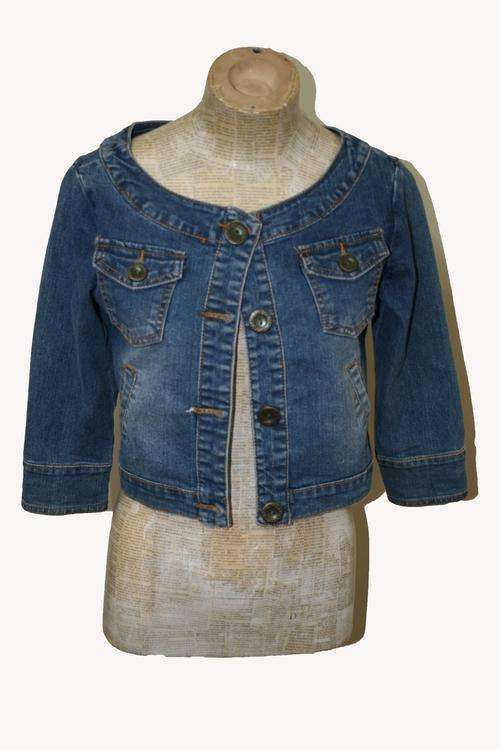 Vintage Crop Denim Jacket Size:S