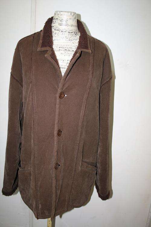 Mens Vintage Sherpa Jacket fur lining Size:XL