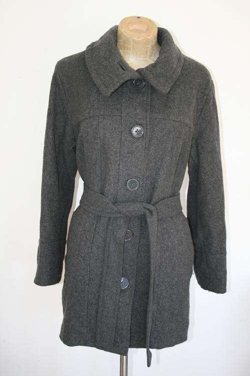 h&m Grey Wool Coat Size:32/34