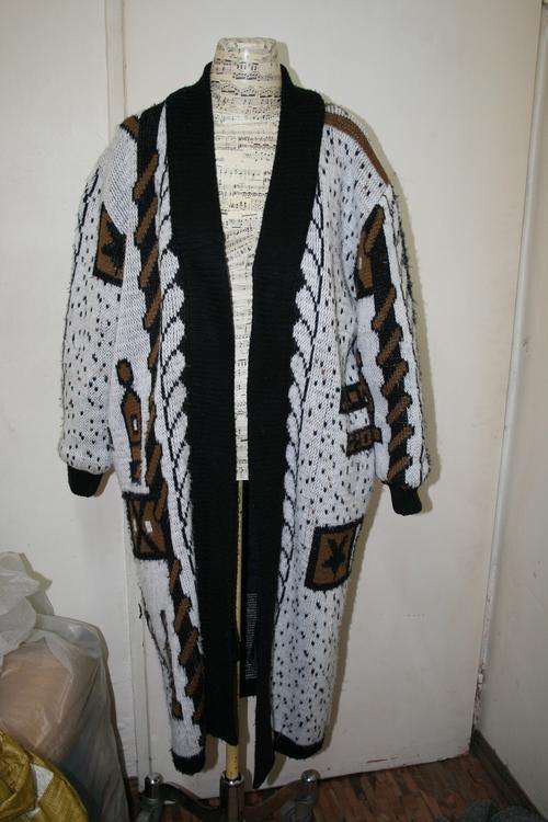Vintage Knitted Coat Size:L