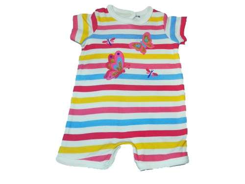 RETAIL PRICE: R 229 "Butterfly Stripes" Baby Grow 3 - 6 Months