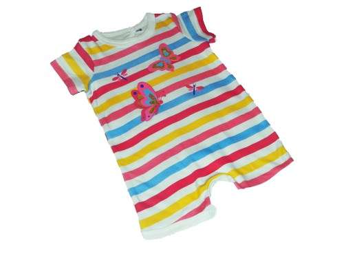 RETAIL PRICE: R 229 "Butterfly Stripes" Baby Grow 3 - 6 Months