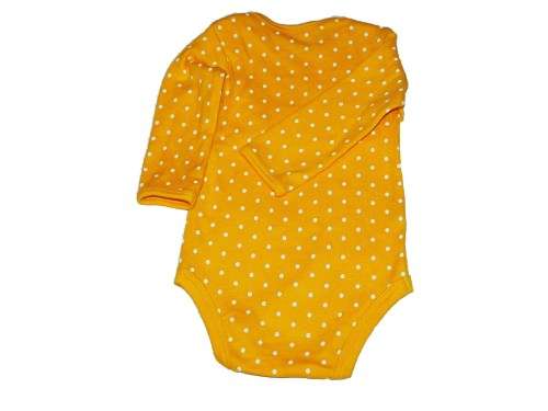 RETAIL PRICE: R 299  Long Sleeve Baby Grow 3 - 6 Months YELLOW POLKA DOTS