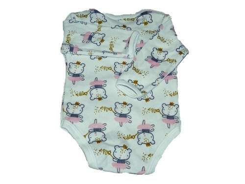 RETAIL PRICE: R 299  "Princess Teddy" Long Sleeve Baby Grow 6 - 12  Months