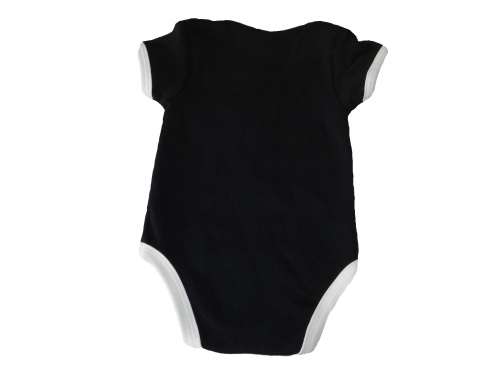 RETAIL PRICE: R 195 "The Cutest Little Alarm Clock" Baby Grow 3 - 6 Months Black