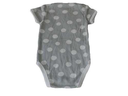 RETAIL PRICE: R 195  "Polka Dots" Short Sleeve Baby Grow 3 - 6 Months