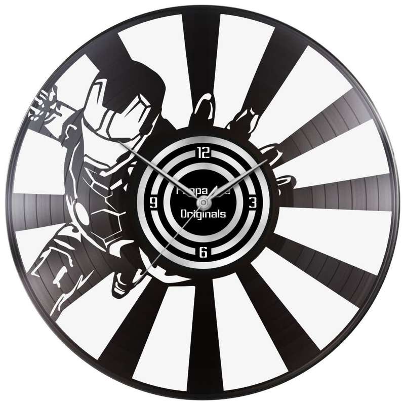 Pappa Joe - Custom Vinyl Wall Clock - Iron Man