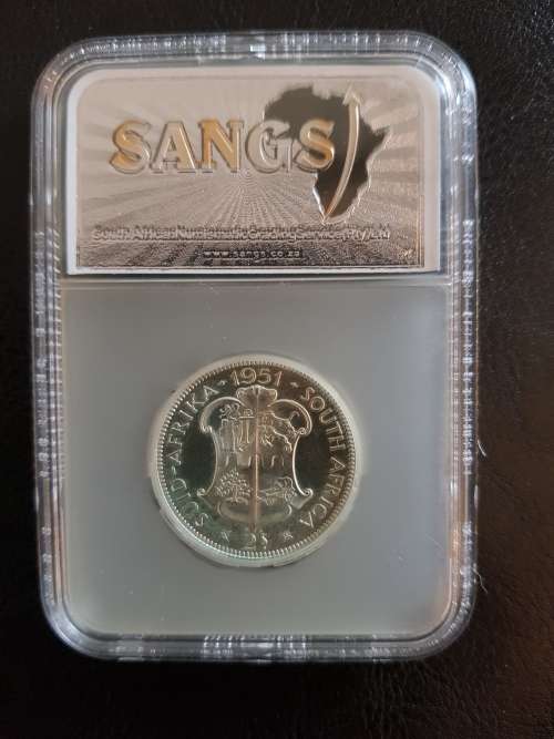 $$$ 1951 TWO SHILLING MS62 $$$