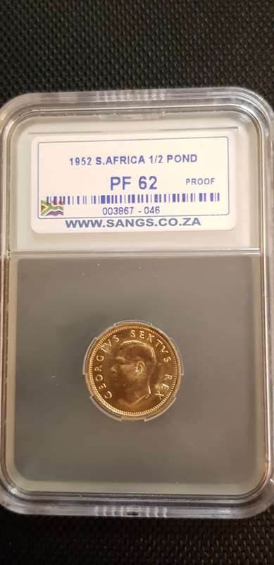 $$$ 1952 HALF POUND PF62  $$$
