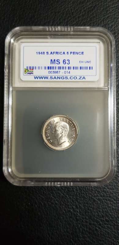 $$$ 1948 SIXPENCE MS63 $$$
