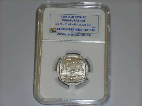 1994 - INAUGURATION R5 - CLASHED DIE ERROR - MS62 - MS