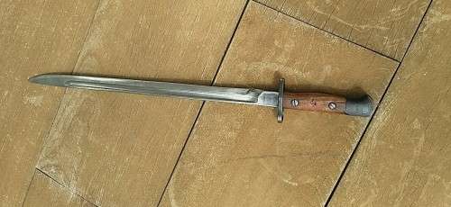 Vintage Sanderson SMLE 1907 Bayonet - Manufactured September 1915