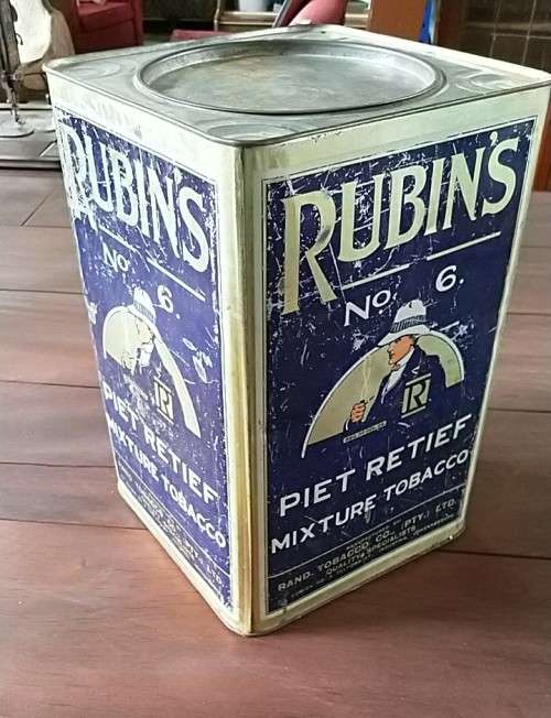 Vintage Rubin's Piet Retief Tobacco Tin