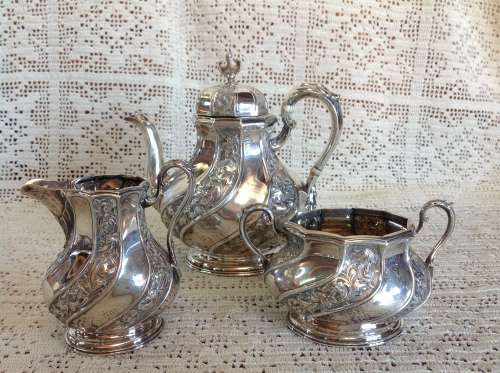 Sterling Silver Hallmarked Tea Set