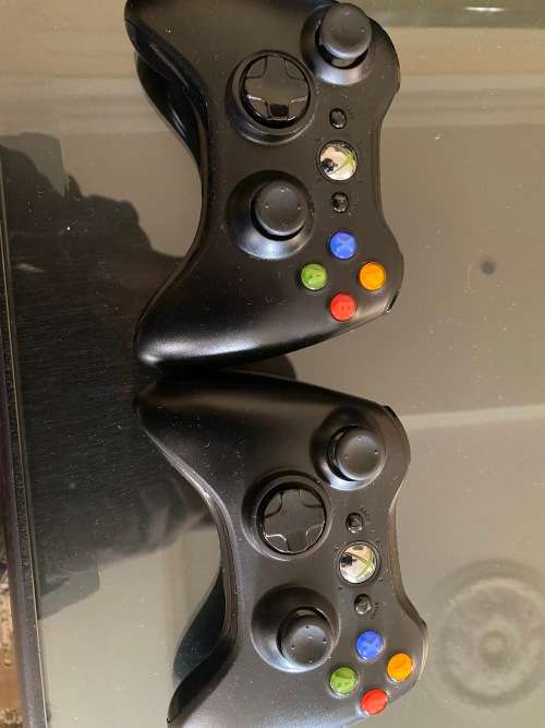 Xbox 360 with 2 controllers
