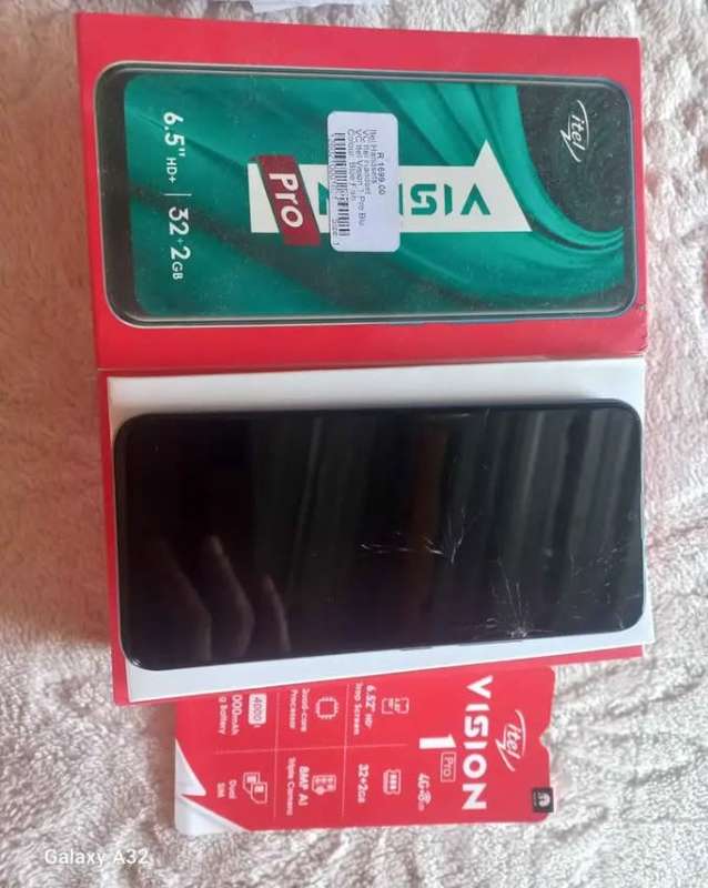SMARTPHONE ITEL VISION 1PRO VERSION, TRIPLE AI CAMERA WITH FINGERPRINT PRISTINE CONDITION