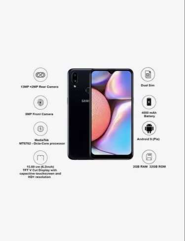 SAMSUNG GALAXY A10S SMARTPHONE WITH FINGERPRINT AND INFINITY HD DISPLAY