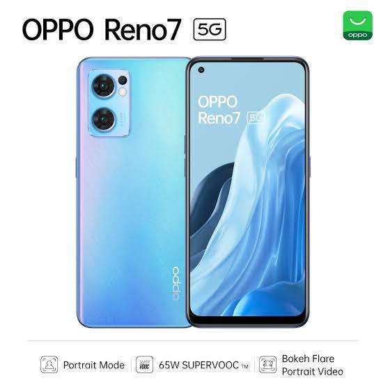 OPPO RENO7 5G || 256G,8+5G, TRIPLE CAMERA,65 WATT FAST CHARGE,UNDER DISPLAY FINGERPRINT