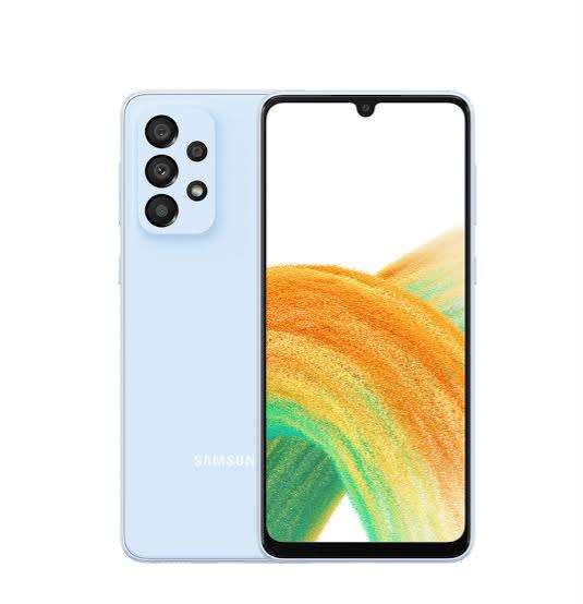 SAMSUNG GALAXY A33 5G, 128G/6G, QUADRUPLE 48MP CAMERA, IN-DISPLAY FINGERPRINT AND FAST CHARGING