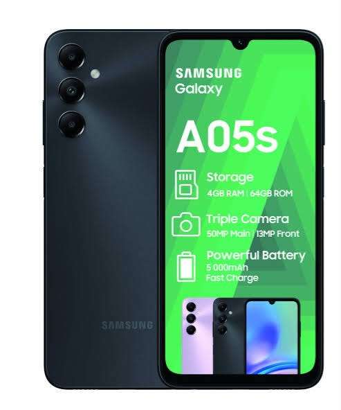 SAMSUNG GALAXY A05S IN PRISTINE CONDITION WITH FINGERPRINT TRIPLE 50MP CAMERA