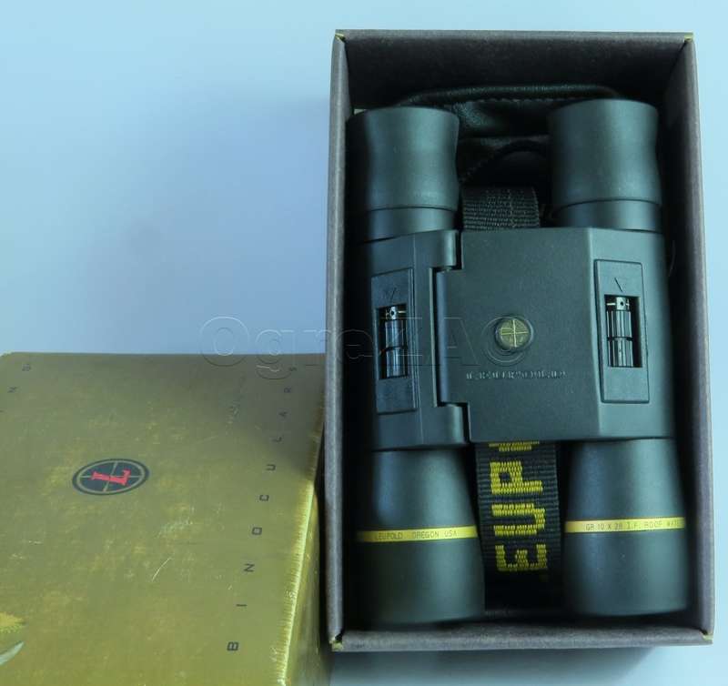 Leupold Golden Ring Binoculars 10 x 28 I.F. Roof Prism. Made in U.S.A.