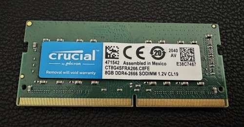 Crucial 8GB DDR4-2666 SODIMM
