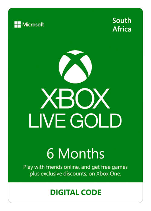 Microsoft Xbox Live Gold 6 Month ESD (Digital Code)