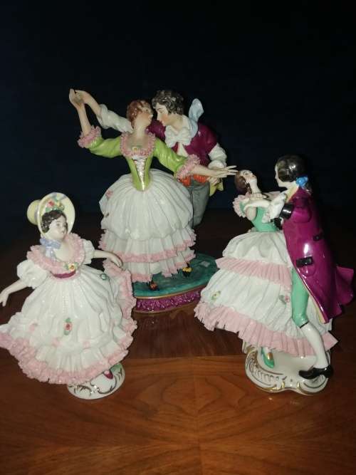 Vintage Dresden Porcelain Figurines