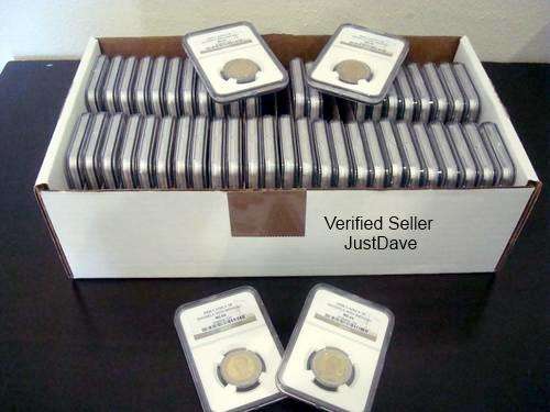50 x Mandela 90th Birthday R5 NGC MS66 (Complete Box of 50 Slabbed MS66))