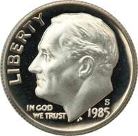 25 x 1985-S PROOF - Roosevelt Dime - Uncirculated Gem BU Deep Cameo - BID PER COIN