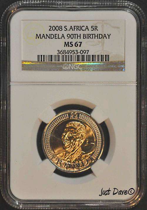 10 x MS67 2008 Mandela 90th Birthday *For Serious Collectors* NGC Graded MS67