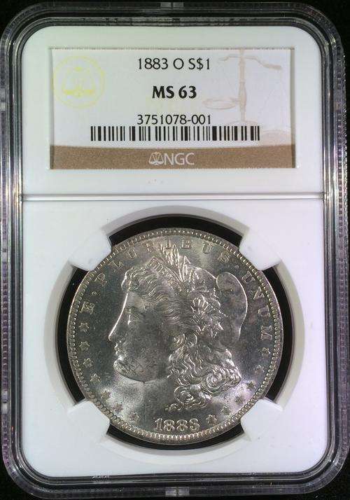 1883-O Morgan American Silver Dollar NGC Graded MS-63 - Own a piece of American History!