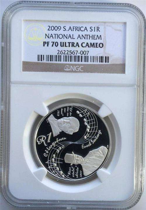 2009 S AFRICA NATIONAL ANTHEM NGC GRADED PF70 ULTRA CAMEO - PERFECT!