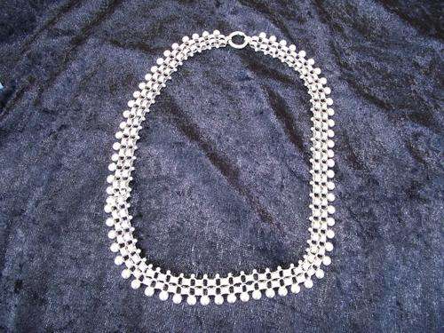 Sterling silver antique necklace