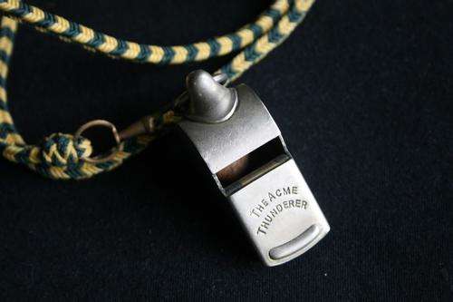 Acme Thunderer Military whistle with lanyard