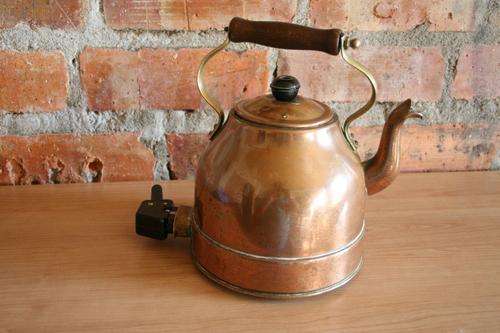 Copper kettle Made in Brittain.