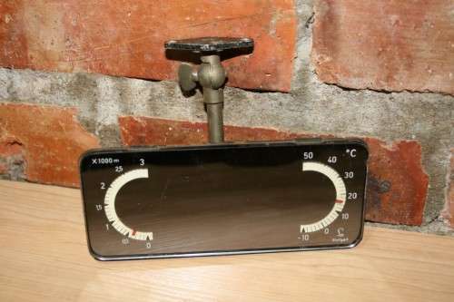 Rare LUFFT THERMO MIRROR THERMOMETER MERCEDES MB 190 300 600 S SL GULWING LUFFT