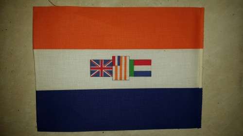 Old South African flag. 210mm x 150mm