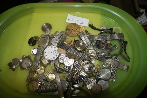 Lot of watches spares repairs or steampunk