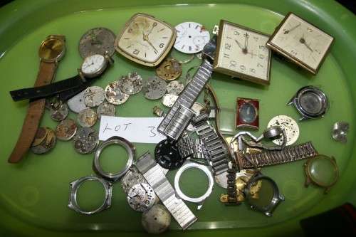Lot of watches spares repairs or steampunk