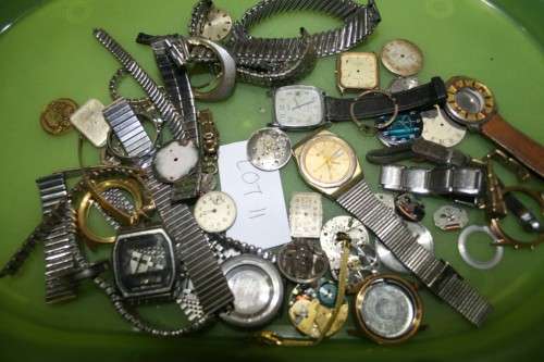 Lot of watches spares repairs or steampunk