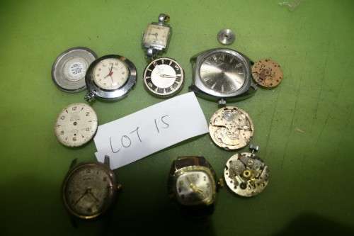 Lot of watches spares repairs or steampunk