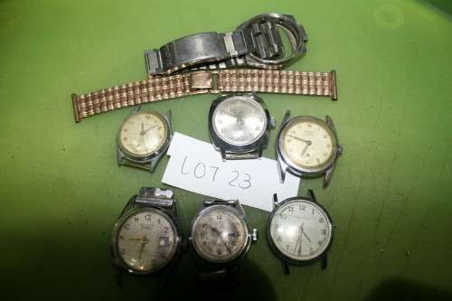 Lot of watches spares repairs or steampunk