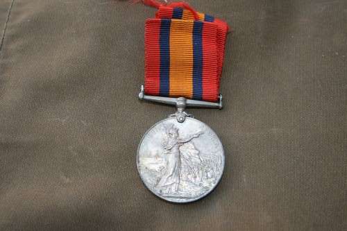Boer War QSA medal issued to Trooper B Desij  J Van Der Reit Hopefield District mounted troops