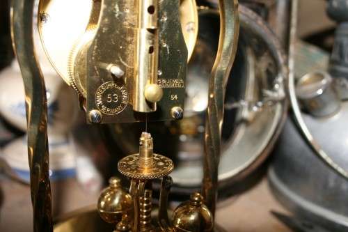 SCHATZ ALL ORIGINAL 400 DAY GERMAN  CLOCK May 1954 Model