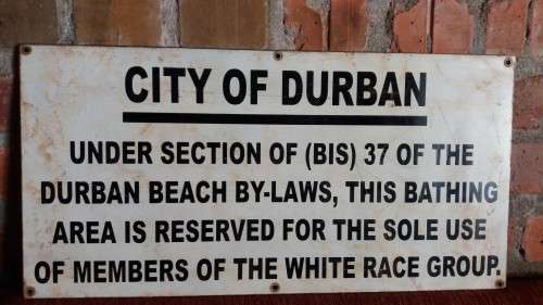 Original Apartheid sign