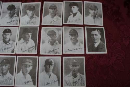 The South African Cricket Touring team British Isles 1929 Cigarette cards